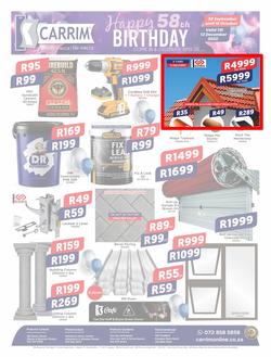 K Carrim Builders Mecca : Happy 58th Birthday (30 September - 10 October 2022), page 1