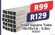 Steel Square Tube 163257-19 x 19 x 1.6-5.8m  