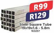 Steel Square Tube 19x19x1.6 (163257)- 5.8m 