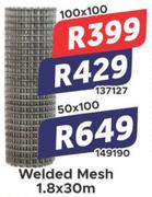 Welded Mesh (137127) 100 x 100- 1.8x30m
