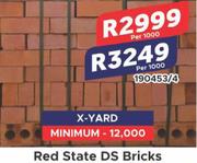 Red State DS Bricks 190453/4- Per 1000