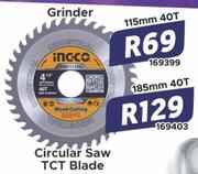 Ingco Grinder Circular Saw TCT Blade 185mm (40T) 169403 