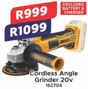Ingco Cordless Angle Grinder 20v 162704