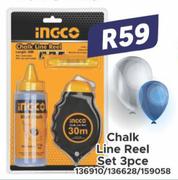 Ingco Line Reel Set (3pce) 136910/136628/159058