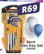 Ingco 9pce Allen Key set 135058