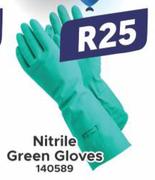 Nitrile Green Gloves 140589