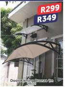 Door Awning Bronze 1m 156751