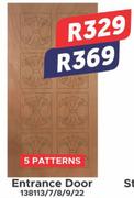 Entrance 5 Patterns Door 138113/7/8/9/22
