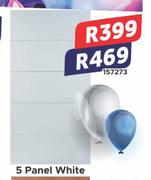 5 Panel White Door 157273