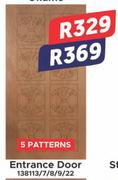 Entrance Door (5 Patterns) 138113/7/8/9/22