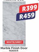 Marble Finish Door (White/ Grey) 162825/6