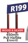 450mm Pull Handle (Wood & Silver) 159511
