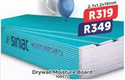 Drywall Moisture Board 2.7x1.2x15mm 106572