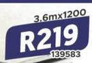 4mm Fibre Cement Board  3.6m x 1200 139583