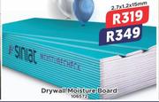 Drywall Moisture Board 2.7 x 1.2 x 15mm 106572