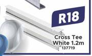 Cross Tee White 1.2m 137719