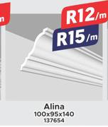 Ceiling Cornice Alina 137654-100 x 95 x 140 Per m 