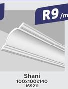 Ceiling Cornices (8m Pack) Shani 100 x 100 x 140 169211-Per m