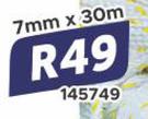 Nylon Ski Rope 7mm x 30m 145749
