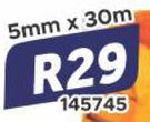 Nylon Ski Rope 5mm x 30m 145745