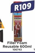 Soudal Filler Foam Reusable 106743-600ml