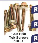 Self Drill Tek Screws 100's 65mm 146152