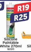 Soudal Silicone Paintable White 161311-270ml