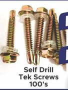 Self Drill Tek Screws 100's 75mm 146153