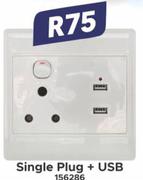 Single Plug + USB 156286