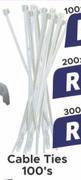 Cable Ties 100's 100 x 2.5mm 168776