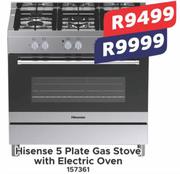 Hisense 5 Plate Gas Stove With Electric Oven 157361