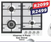 Hisense 4 Plate Gas Stove 158542