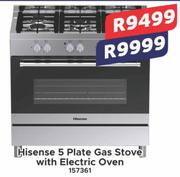 Hisense 5 Plate Gas Stove With Electric Oven 157361