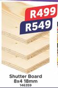 Shutter Board 8x4 18mm 146359