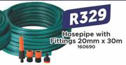 Hosepipe With Fittings 20mm x 30m 160690