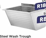 Steel Wash Trough Double 149109