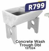 Concrete Wash Trough Dbl 137324