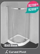 Curved Pivot Shower Excl Base