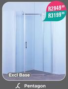 Pentagon Shower Excl Base