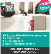 Polished Porcelain 600 x 600 Combo