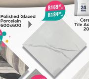 Polished Glazed Porcelain 600 x 600-Per Sqm