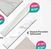 Glazed Porcelain 1200 x 200-Per Sqm