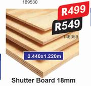 Shutter Board 18mm 2.440 x 1.220m