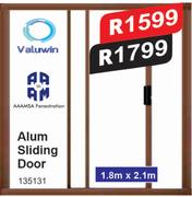 Valuwin Alum Sliding Door 1.8m x 2.1m