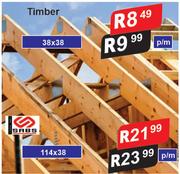 Sabs Timber 38 x 38-p/m