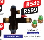 400/600 kpa Value Kit 15mm/22mm