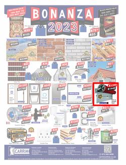 K Carrim Builders Mecca : Bonanza 2023 (18 May - 29 May 2023), page 1