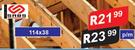 Timber 114 x 38-Per m