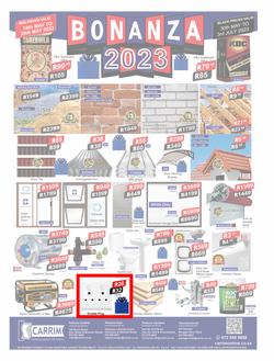 K Carrim Builders Mecca : Bonanza 2023 (30 May - 03 July 2023), page 1