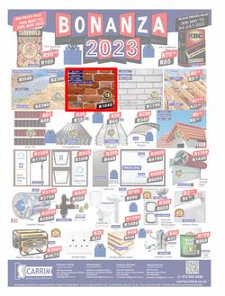 K Carrim Builders Mecca : Bonanza 2023 (30 May - 03 July 2023), page 1